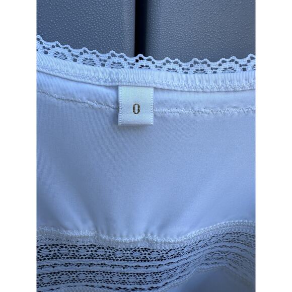 Zimmermann Ivory Lace Trim Babydoll Slip Dress Sz 0 Feminine Romantic Designer - Picture 13 of 14